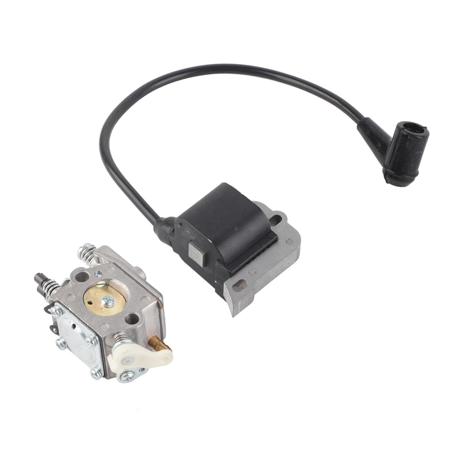 Zestaw filtrów iskrowych gaźnika, zestaw cewki zapłonowej z gumy żelaznej, aluminiowej, 503281504 do piły łańcuchowej 50, 51, 55, narzędzie ogrodowe