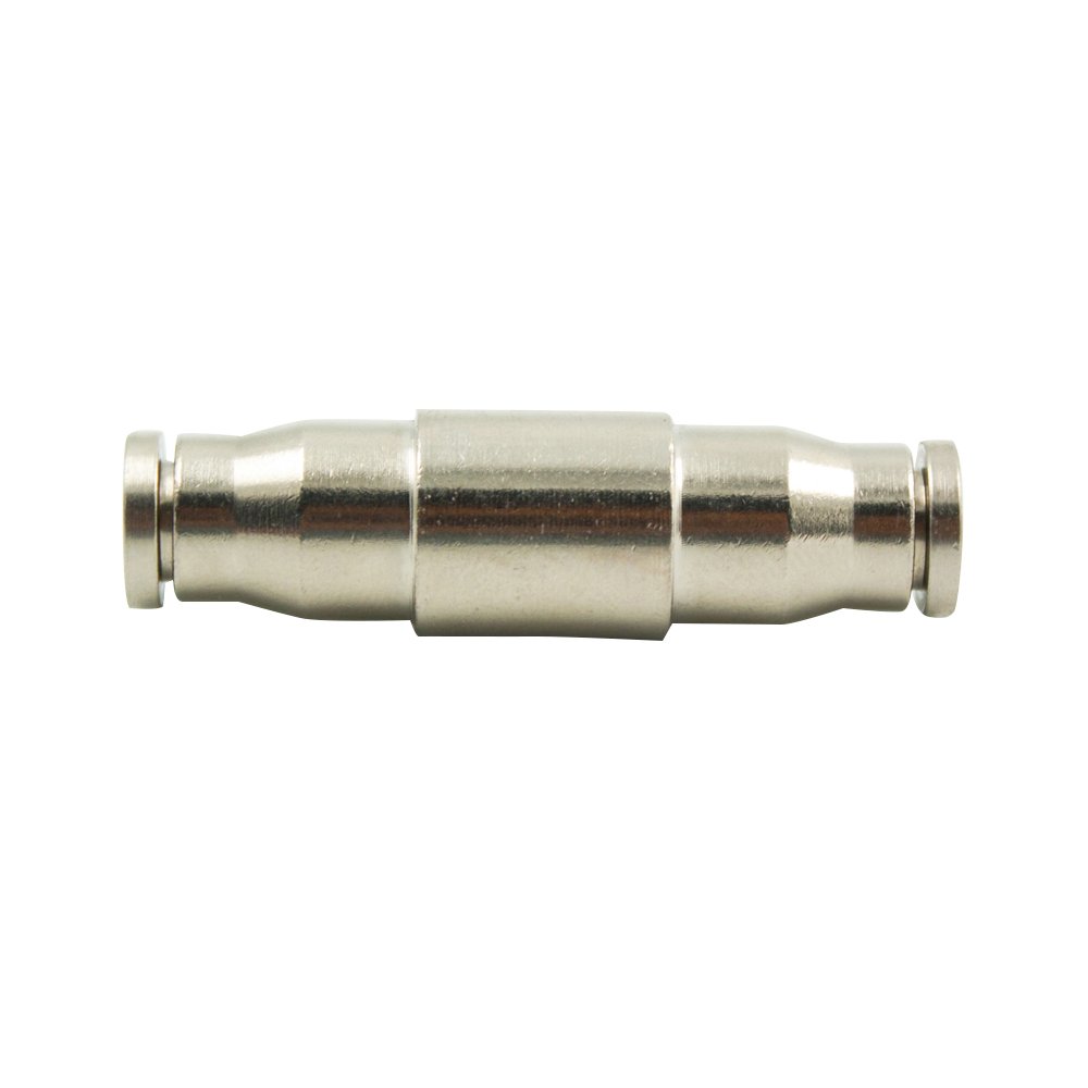 25pcs Antideslizante de Acoplamiento rápido Lock (un Agujero) 3/8 ", 1/4", latón Conector Recto nnion, Slip Conector para Sistema de portátil con vaporizador