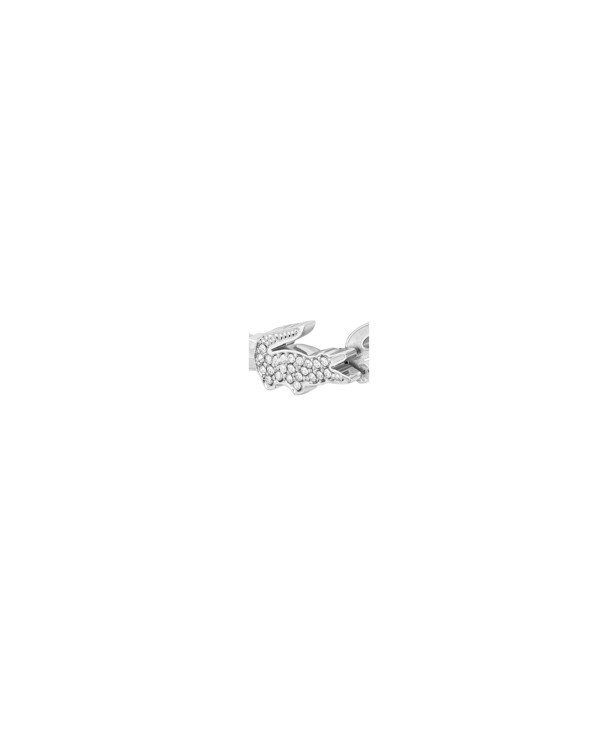 Lacoste Bracelet en chaîne pour Femme Collection CROCODILE disponible en version argentée, dorée ou or rose clair