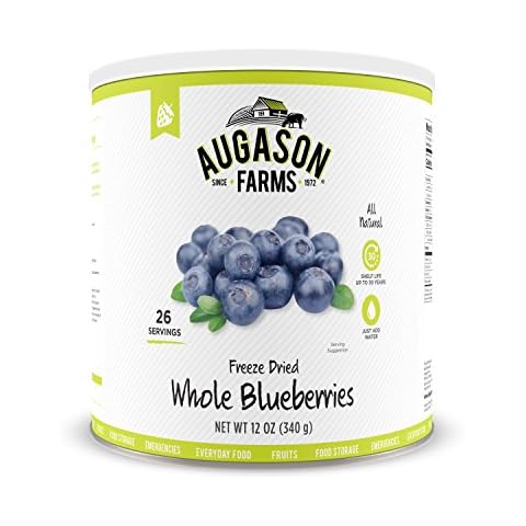 Augason Farms Freeze Dried Whole Blueberries #10 Can, 12 oz by Augason Farms Cover