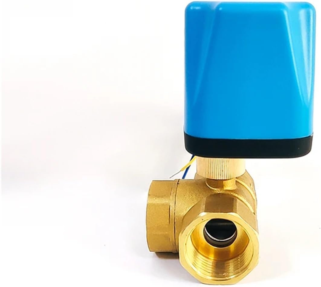 1PCS 1/2" 3/4" 1" 1-1/2" Brass Ball Valve Two-Wire Three-Way 220V 24V 12V Switch Valve Water Valve(1/2",220VAC_Normally Closed)