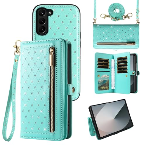 Coque Samsung Z Fold 6 paillettes avec dragonne pour vos sorties et soirées