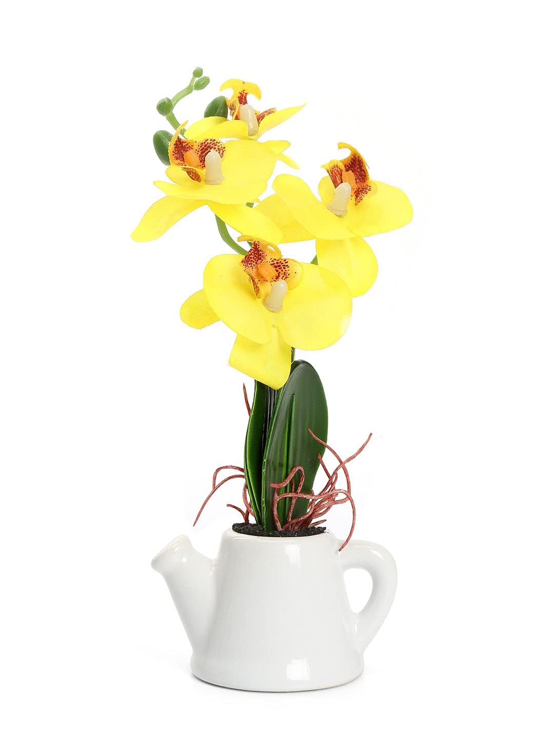 @home by Nilkamal Orchid Tepot Potted Plant (Yellow) (B085WGGYPN) Amazon Price History, Amazon Price Tracker
