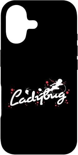 Miraculous Funda con diseño de siluetas de mariquita y Tikki para iPhone 17