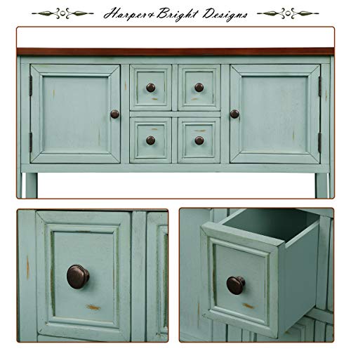 image for Merax LUMISOL Wood Buffet Cabinet, Sideboard and Console Table with Tw