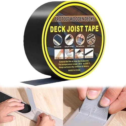 SUQ 15m Cinta de Reparación de Techo, Cinta Selladora Impermeable, Cinta de Butilo, para Costuras de Película, Reparación de Autocaravanas, Ventanas, Sellado de Barcos(0.7 mm x 5 cm)