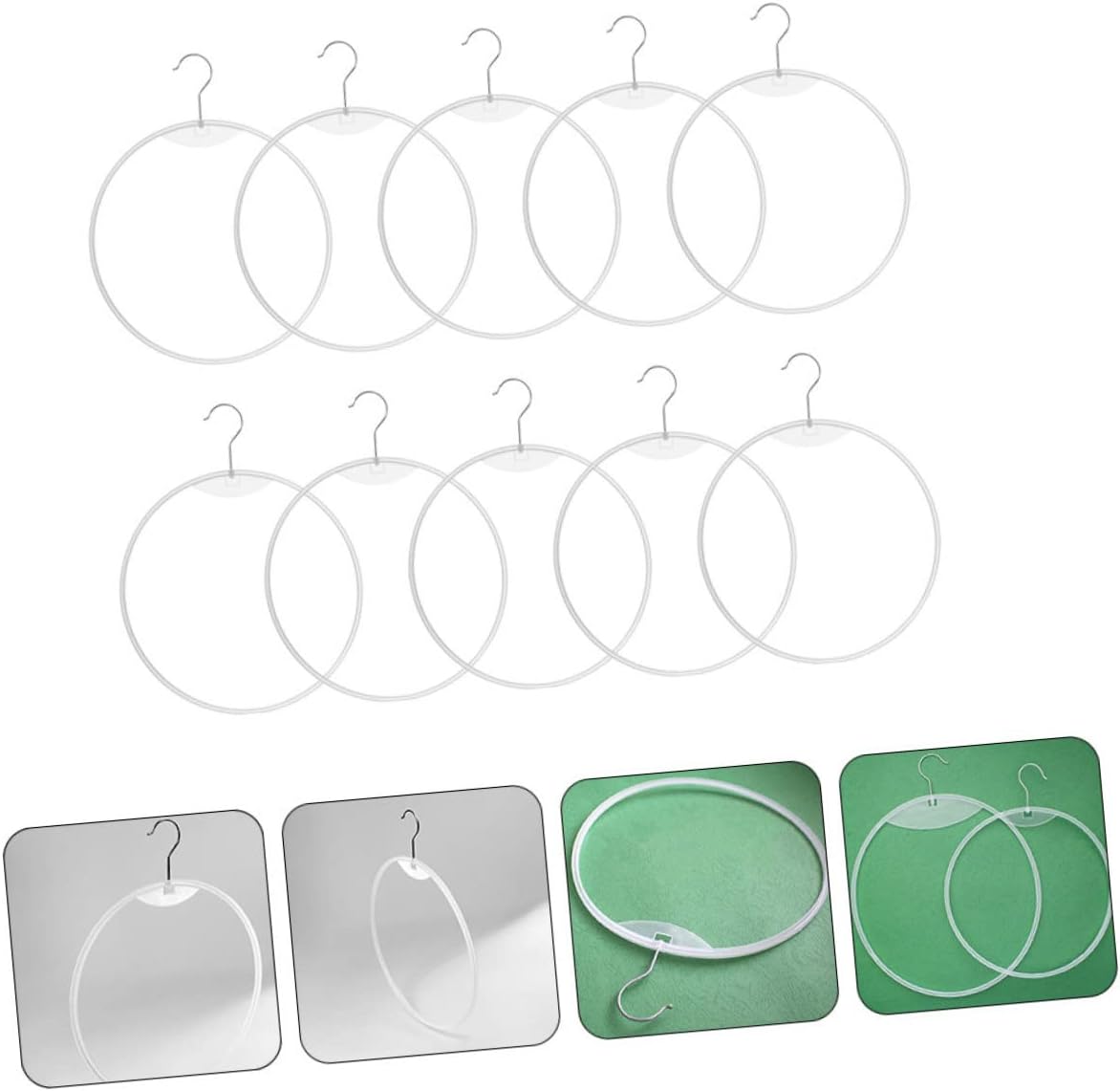10pcs Multi-Functional Bikini Display Hangers Plastic Briefs Holder Organizer for Closet Scarf and Belt Rack Hanger for Swimwear and Accessories