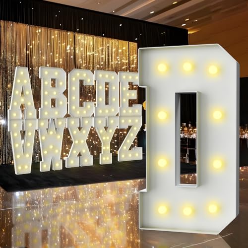 Lettre lumineuse D 91 cm grand panneau LED pour illuminer et décorer votre salle