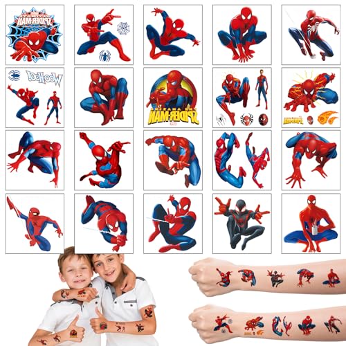 Tatoos temporários crianças, 20 folhas tatuagens crianças impermeáveis tatuagens temporárias crianças enchimento de festa para meninas meninos presentes de aniversário Kindertattoos