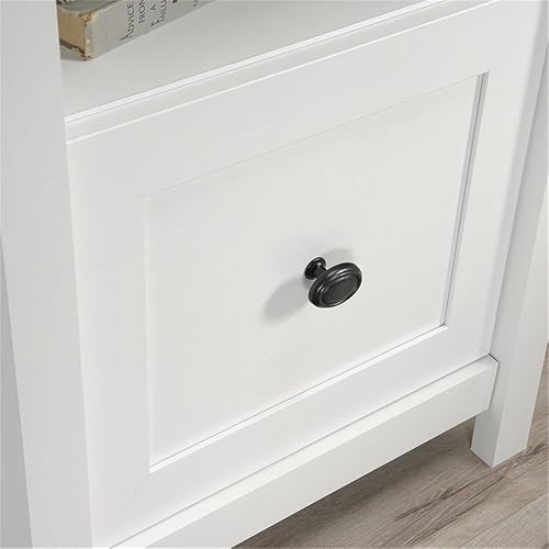 Miniatura 11 de Pemberly Row Escritorio de computadora de madera de ingeniería costera en forma de L en blanco suave Blanco suave,Estate