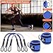 SERTT 12Pcs Foam Barbell Pad Set for Squats, Hip Thrust Pad Gym Essentials Set for Workout, 1 Gym Pad, 1 Carry Bag, 2 Lifting Strap, 2 Ankle Cuffs, 3 Ankle Risistance Band, 3 Hip Resistance Bands