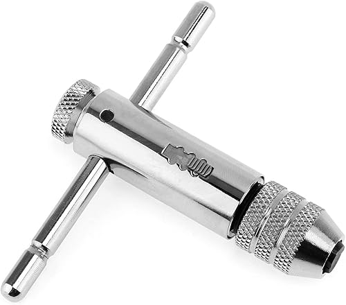 Miniatura 2 de OriGlam Llave de trinquete ajustable con mango en T, llave de trinquete reversible, llave de trinquete con soporte de llave de tornillo, rosca en