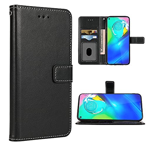 Protection Motorola GPower 2020 en cuir premium noir texturé à rabat