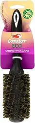 Condor, Escova de Cabelo, Eco, Alisa e Modela, Feita de Ecoliga, Cabelos Fragilizados, Grande, Preta