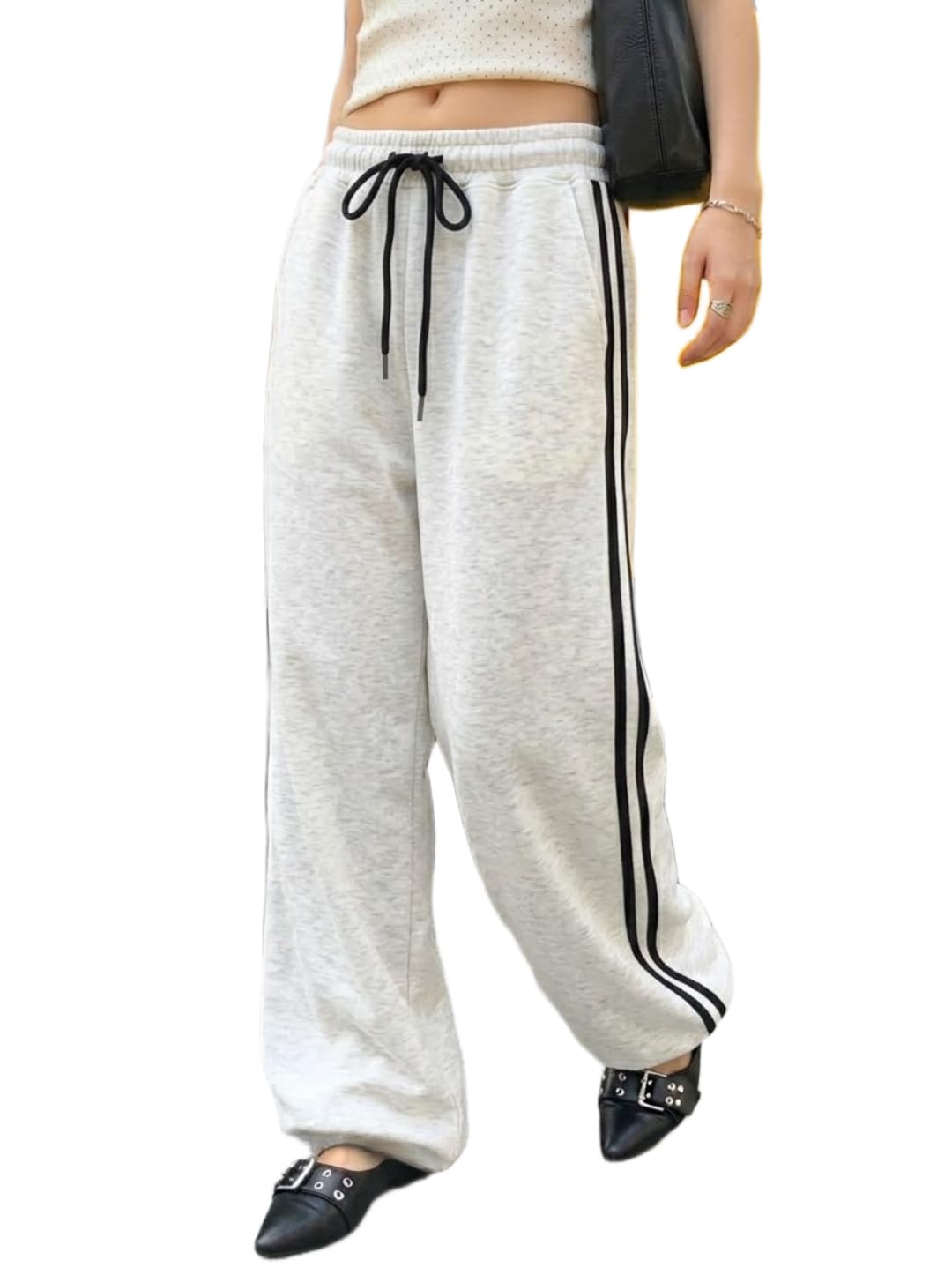 Track Pant for Women || Baggy Fit || Track Pants || Full Elastic Jogger Track Pant ||-picture-26