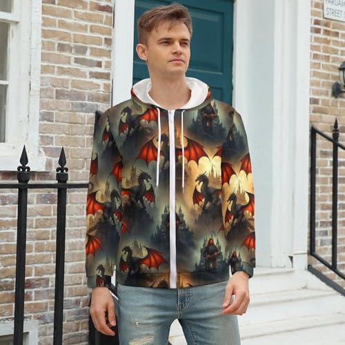 Hoodie para hombre con capucha y manga larga miniatura 3