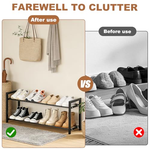 Étagère à chaussures étroite pour optimiser les petits espaces d'entrée - 5