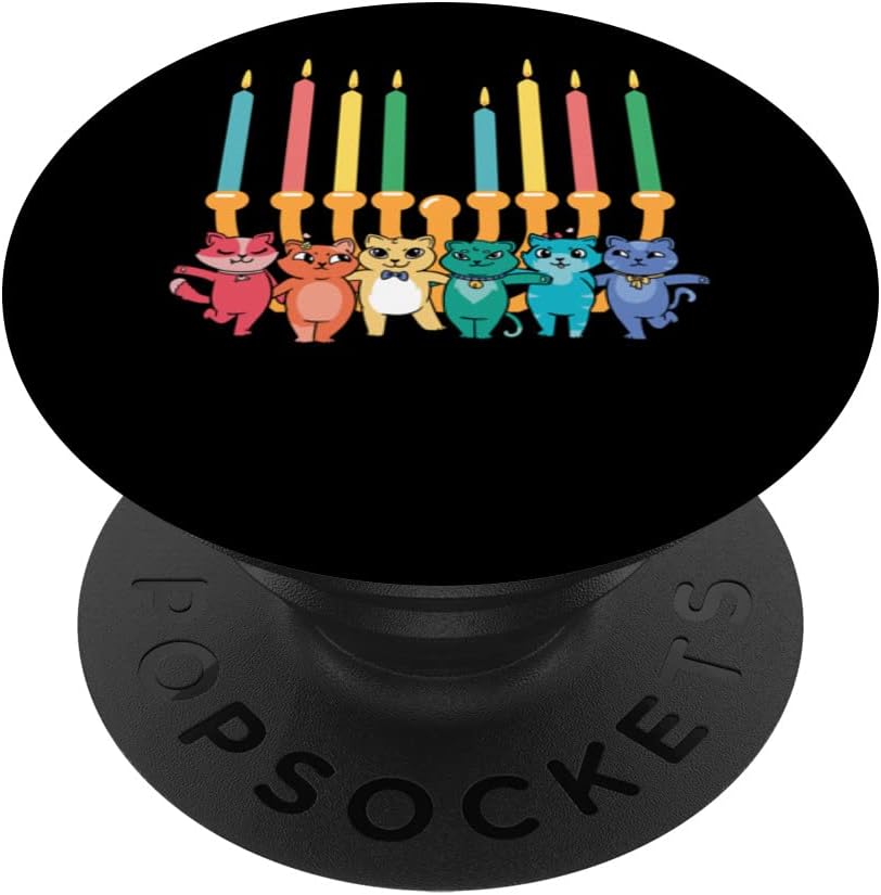 Hanukkah Cat Menorah Decoration For Jewish Kitten Cat Lover
