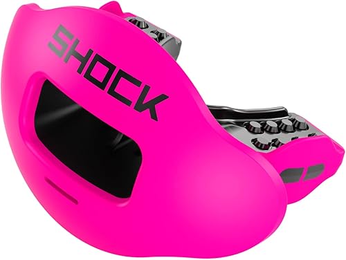 Shock Doctor Max Airflow 2.0 - Protector bucalde labios con máximo flujo de aire Protector bucal de fútbol 3500. Talla única, para jóvenes y