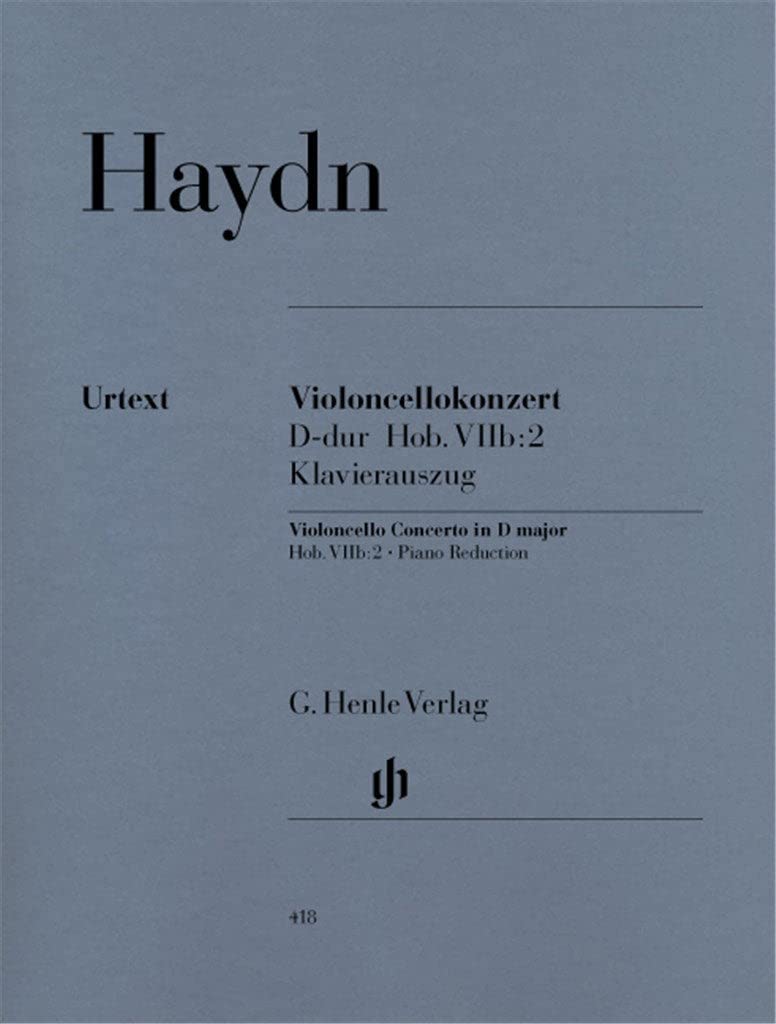 Concerto for Violoncello and Orchestra D major Hob. VIIb:2 - cello and orchestra - piano reduction with solo part - (HN 418)