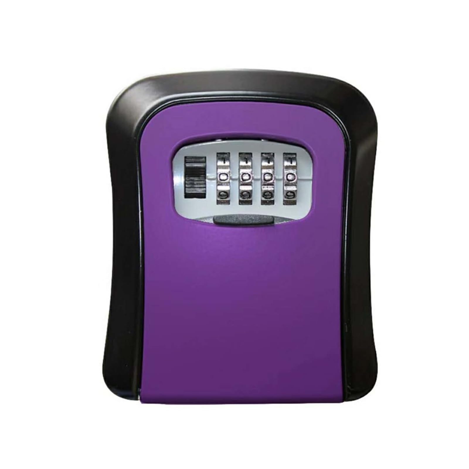 Key Safe Box Key Storage Secret Box Organizer 4 Digit Combination Password Security Code Lock(Purple)