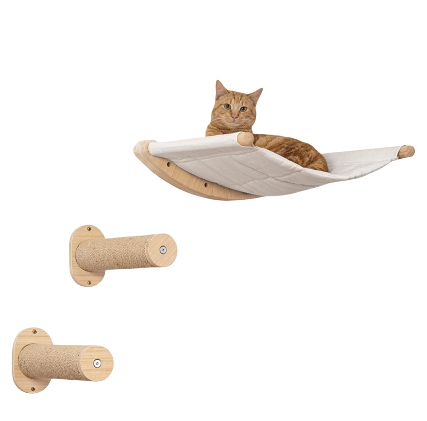 Amazon.co.jp: Mewfotrey 壁掛け猫ハンモック 猫ステップ