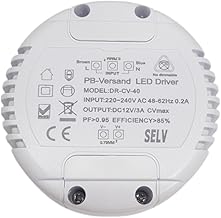 LED Transformer 12 V DC 1-40 Watt (Round) Power Supply Driver Transformer - No Minimum Load