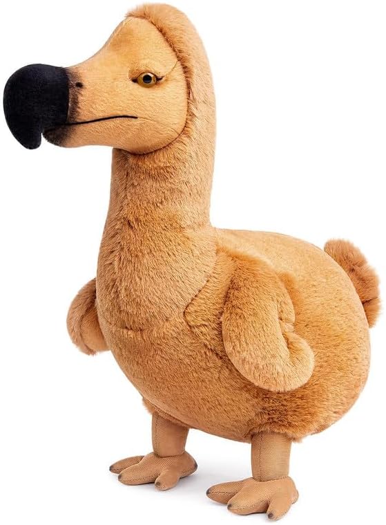 PuffPurrs Dodo Plush Toy - Lifelike Dodo Bird Stuffed Animals 14inch, Cute Brown Dodo Toys Real Plushie Toy Home Decoration, Unique Plush Gift Collection for Kids