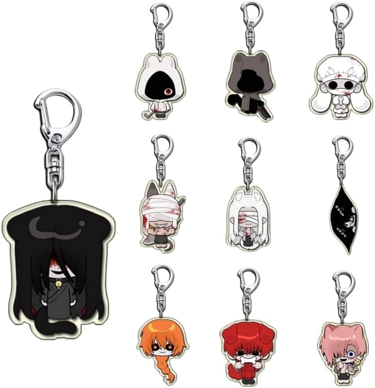 Amazon.co.jp: [PTGJSG] 文字化化 キーホルダー 1/10個セット