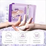 Chicwe 6 Pairs of Hand Masks Moisturizing Glove, Hydrating Hand Masks for Dry Peeling Hands, Exfoliating Collagen Gloves for Smooth Hands (Lavender) - Image 4