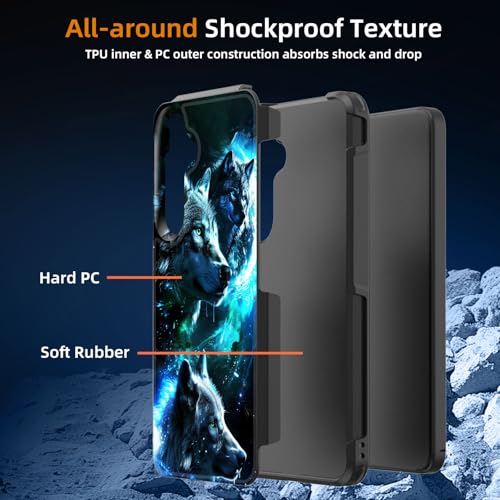 GFEWYTJYJ for Galaxy A16 5G Case,[10 FT Military Grade Drop Protection] Non-Slip Heavy Duty Shockproof Phone Case for Samsung Galaxy A16 5G 6.7 Inch 2024,Galaxy Wolf - image 7