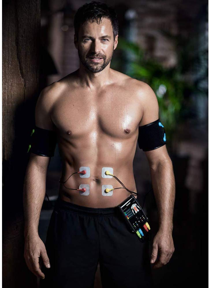 Beurer EM 95 EMS homeSTUDIO électrostimulateur musculaire, appareil d'entraînement EMS haut de gamme pour la maison avec app et Virtual Coach, brassards et électrodes inclus