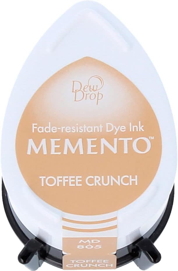 Tsukineko Memento Dew Drop Ink Pads for Stamping Yellow, Toffee