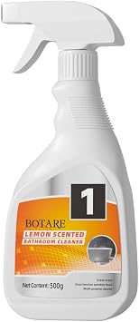 Bathroom Cleaner Spray - Removes Soap Scum, Hard Water Stains - All-Purpose Shower, Tub, Toilet, Tile, Sink and Fixtures Alternative - Fresh Scent, 17.9 oz 1-Bottle Pack with 1 Nozzles