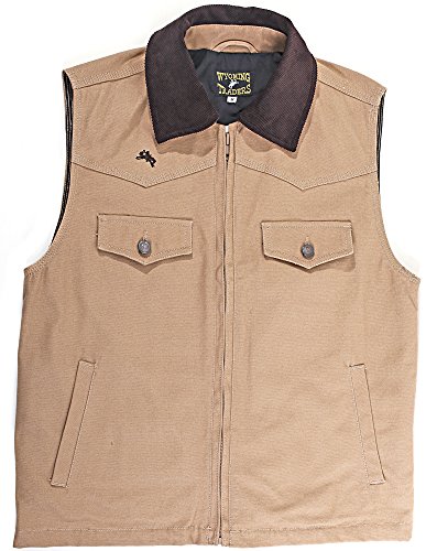 Image of WYOMING TRADERS Men's Cody Concealed Carry Regular Tan Vest (CCT)