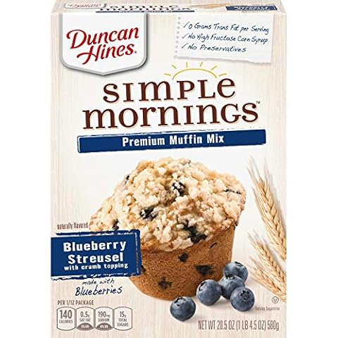Duncan Hines Blueberry Streusel Muffin Mix Cover