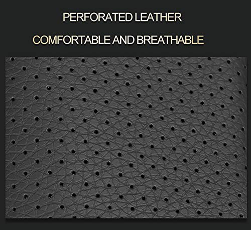 Image of EKR Rav4 Seat Covers Custom Fit for Toyota Rav4 2016 2017 2018(Hybrid) LE,SE,XLE,Limited, Leather Car Seat Cover Full Set for SUV,Faux Leather(Black /Gray)