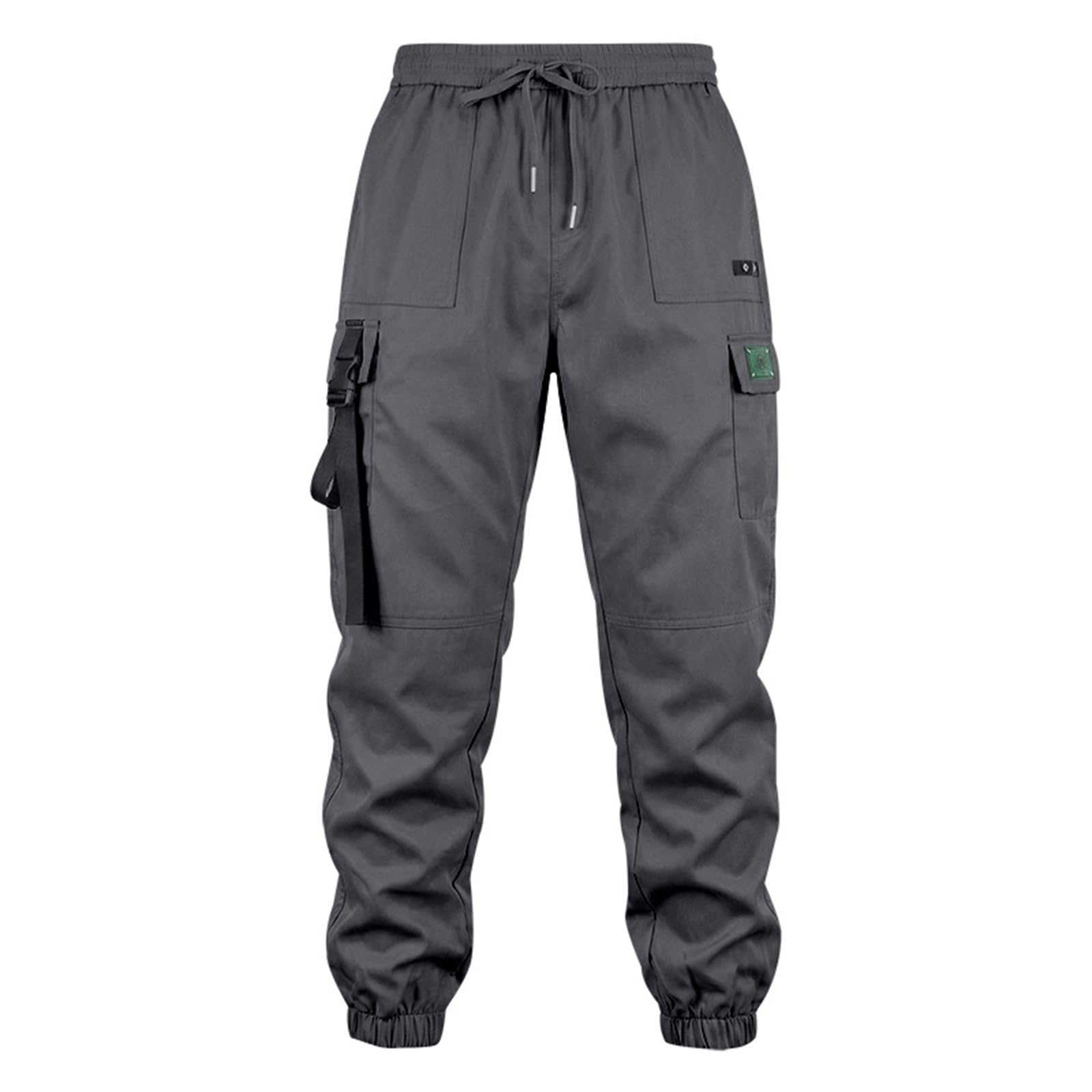 SOOUICKER Herren Stretch Cargohose Jogger Chino Hose mit Seitentaschen