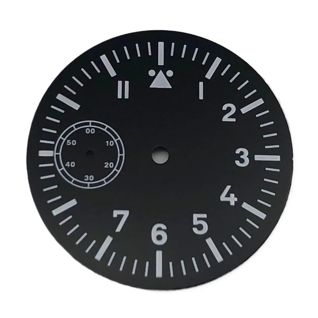 Cadran stérile noir de 38,9 mm avec index lumineux pour montre mécanique