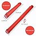 DEWEL Document Tube,Plastic Expanding Poster/Art/Document Storage Tube 24.5 to 40 inches Adjustable with Carrying Strap Waterproof and Light-Resistance Telescoping Carrying Case (Red-Large Size)