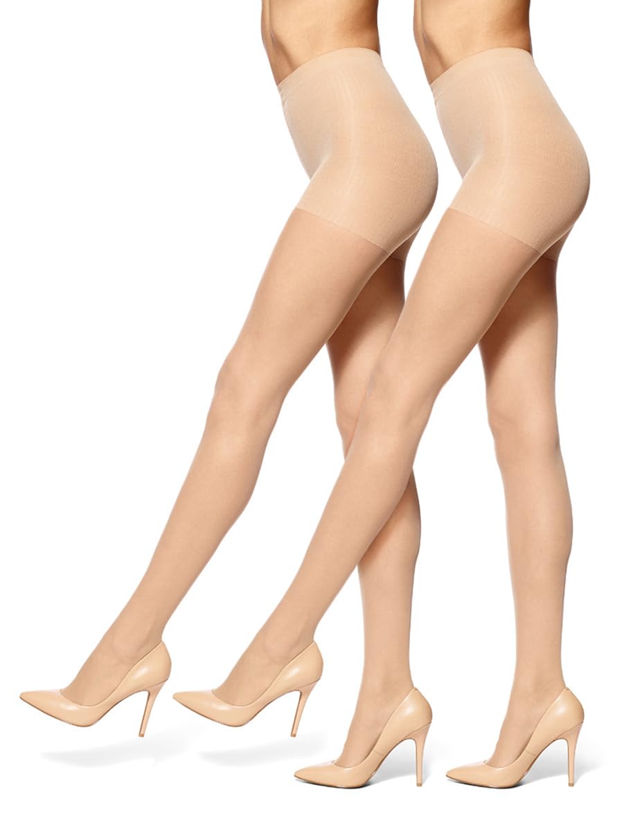 No Nonsensewomens Control Top Pantyhose With Sheer Toe