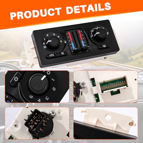 599-210XD Climate Control Module AC Climate control panel compatible with 2003-2007 Chevy GMC Buick Cadillac Isuzu Saab Vehicle - Silverado Avalanche Suburban Tahoe Trallblazer Sierra Envoy Yukon 9-7X - Thumbnail 5