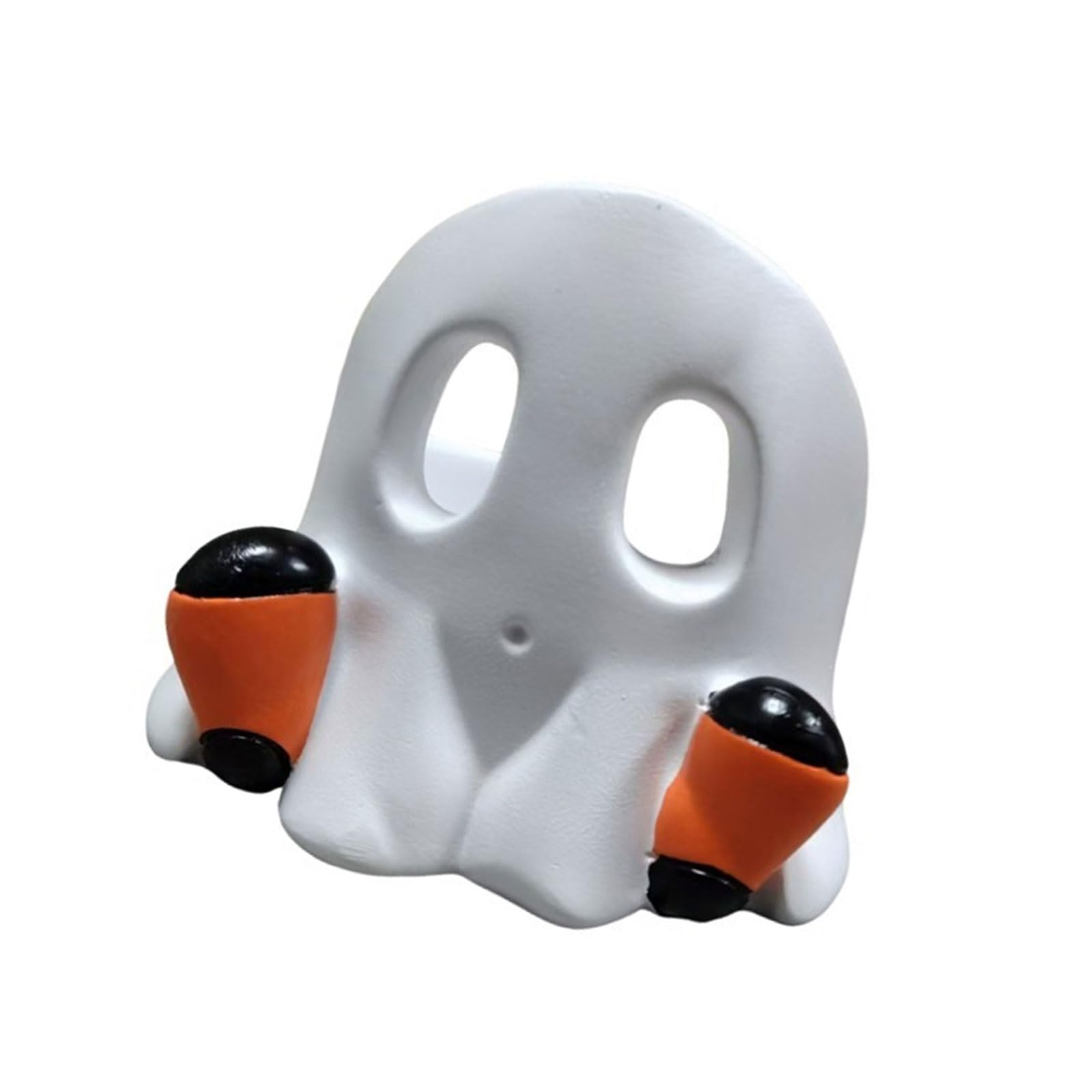 Tfaoys A Halloween Stand Skull Pumpkin Sculpture Resin Rt Handle Holder For Shelf Desk Decoration Halloween Table Decoration