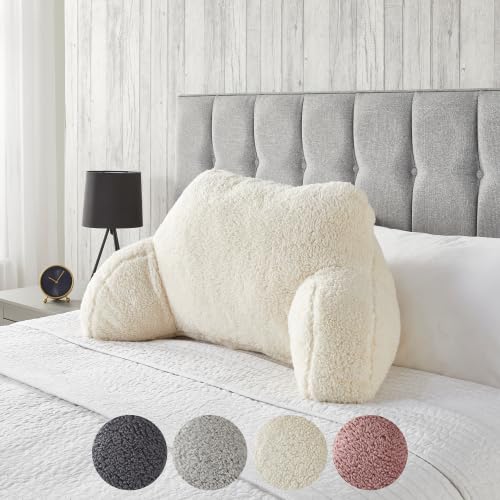 Huggleland Teddy Super Soft and Supportive Cuddle Cushion - Perfect for Snuggling, Lounging, and Adding Cosy Comfort to Any Space (Cream)