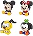 LNLJ Disney Micro Building Blocks Sentado Mickey Mouse Goofy Plutón Minnie Anime Ladrillos Figuras Juguetes para Niños (Paquete De 4)