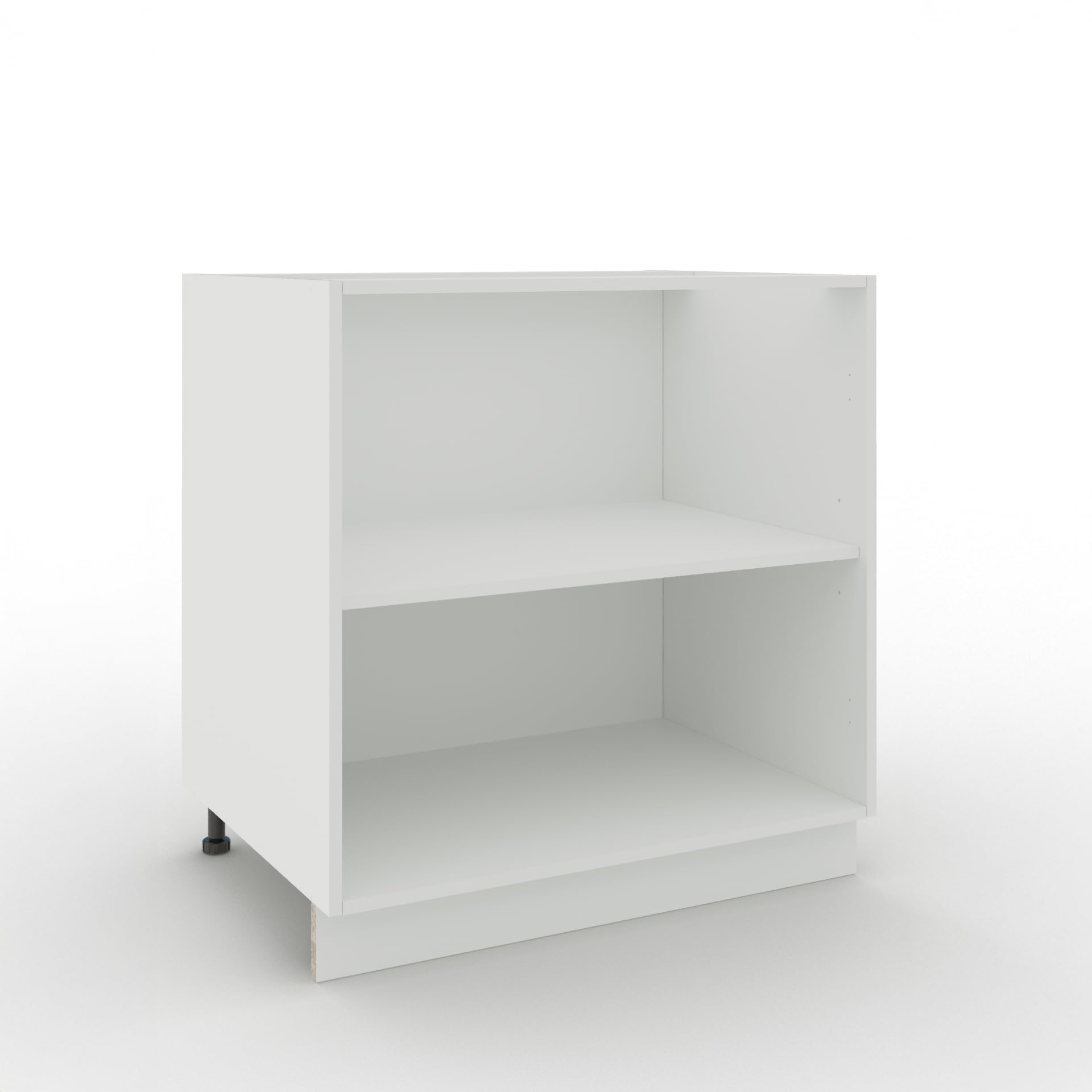 JD Greta Adjustable Kitchen Base Unit Carcass - 800mm - Kitchen Cabinet Carcass - White Matt