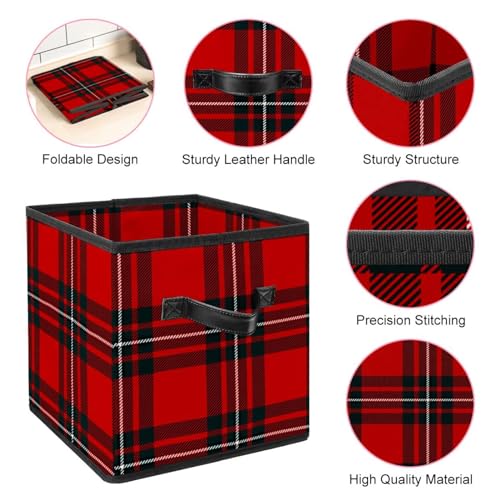 Boîte de rangement pliable avec poignées en tissu résistant - 5