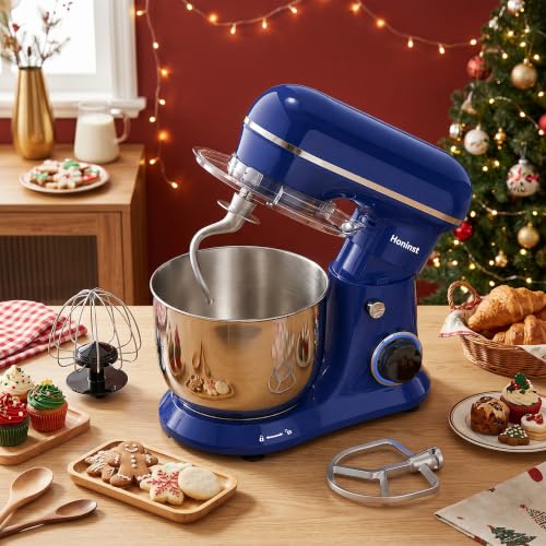 Image of Honinst 4QT Electric Stand Mixer, 10-Speed Tilt-Head Compact Kitchen Mixer