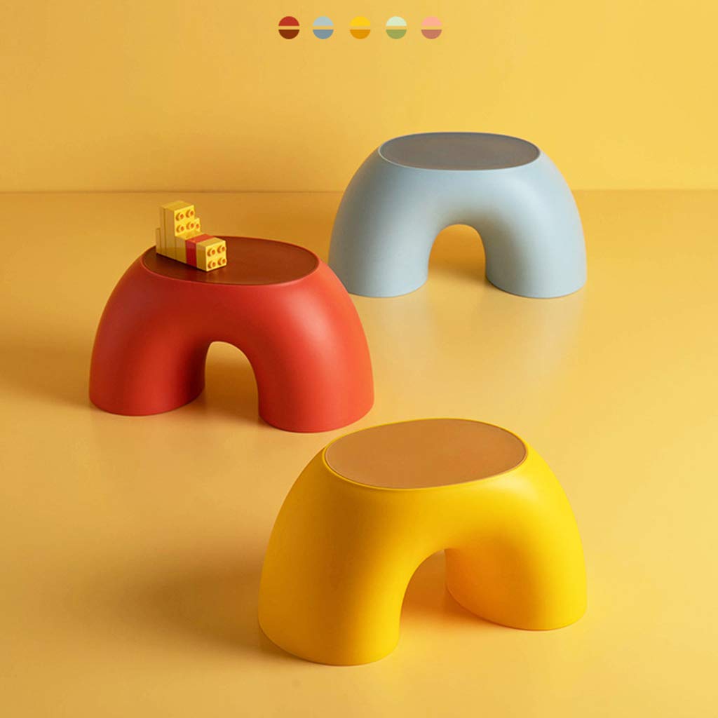 Petits bancs simples semi-anneaux arc-en-ciel pour la maison ou l'intérieur - Tabouret pour enfants - Marchepied de lit - Jouet - Canapé pour chambre d'enfant - Marche pour l'apprentissage