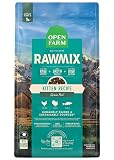 Open Farm, RawMix Dry Cat Food, Protein Packed Kibble Coated in Bone Broth with Freeze Dried Raw Chunks, Formulated for Kittens, Chicken with Turkey & Wild-Caught Salmon Recipe for Kittens, 8lb Bag